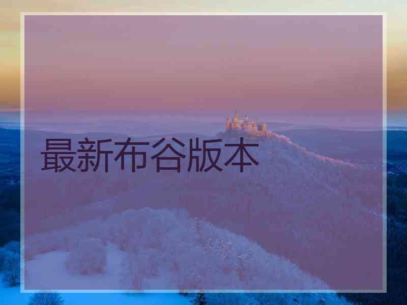 最新布谷版本