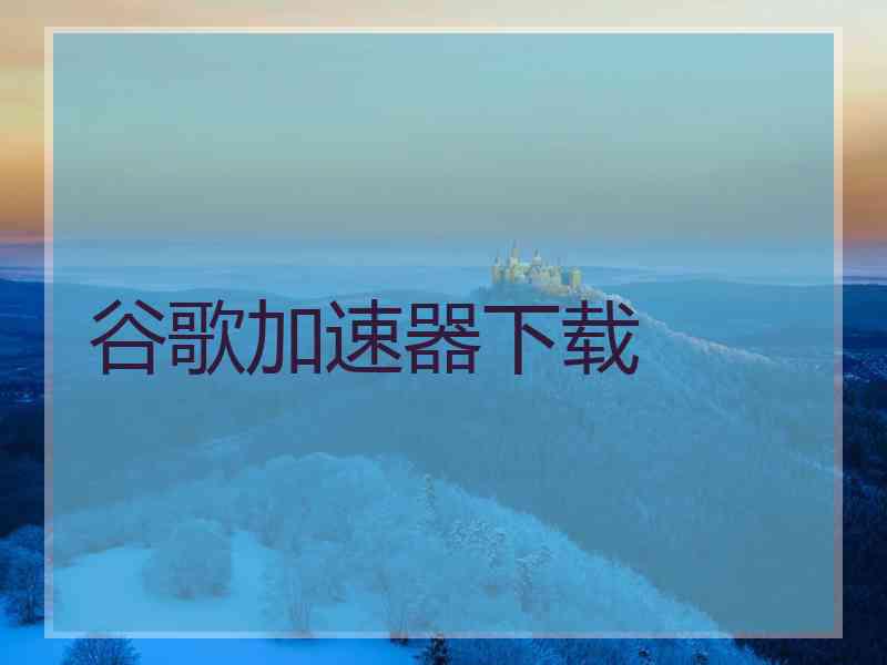 谷歌加速器下载