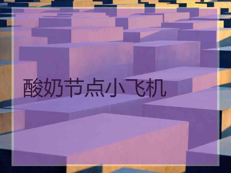 酸奶节点小飞机