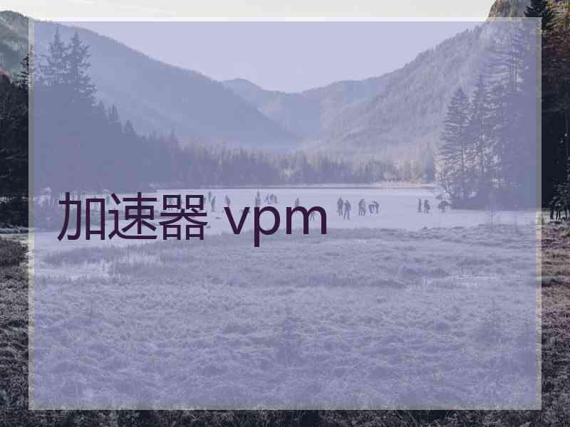 加速器 vpm