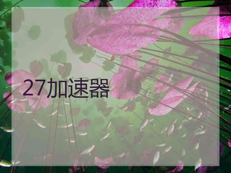 27加速器