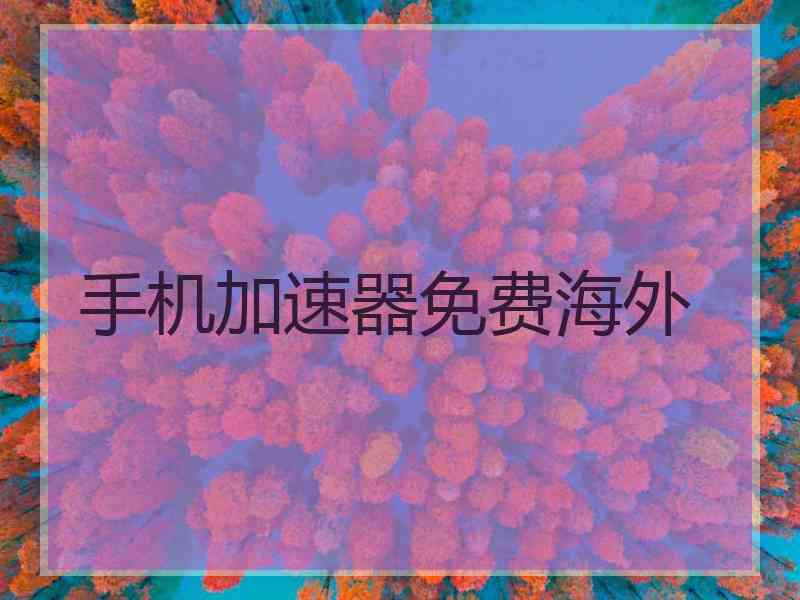 手机加速器免费海外