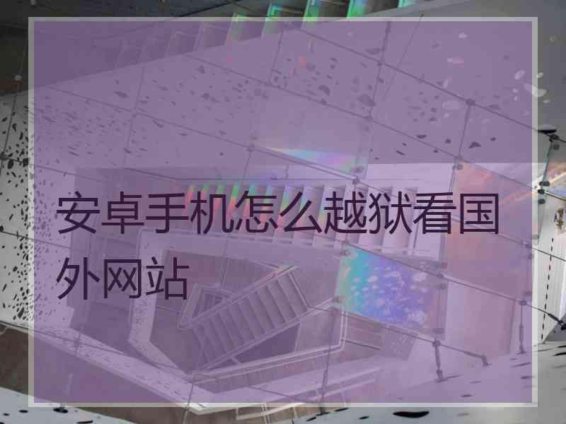 安卓手机怎么越狱看国外网站