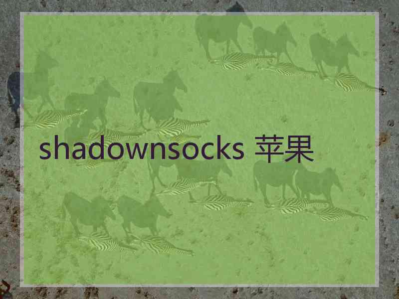 shadownsocks 苹果
