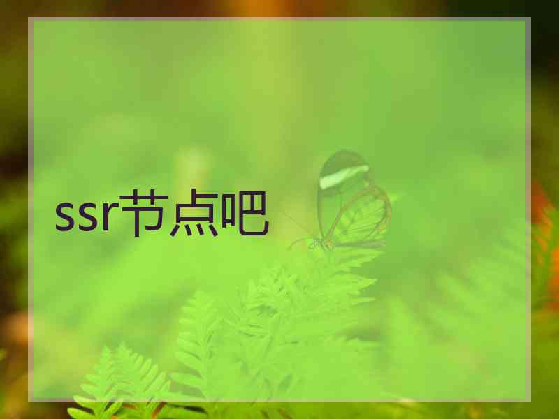 ssr节点吧