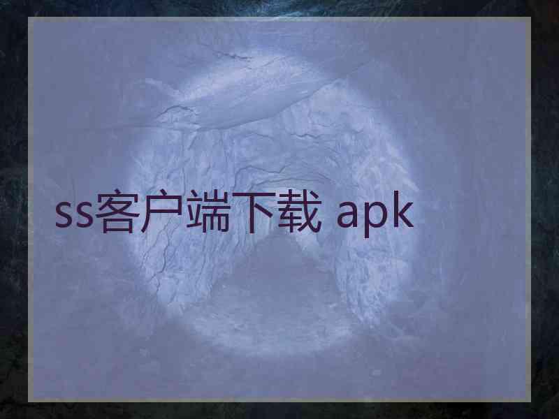 ss客户端下载 apk
