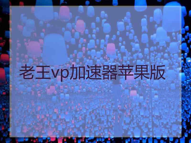 老王vp加速器苹果版