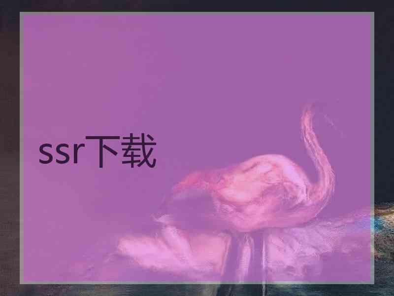 ssr下载