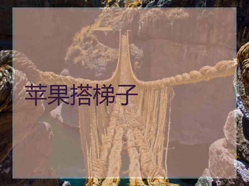 苹果搭梯子