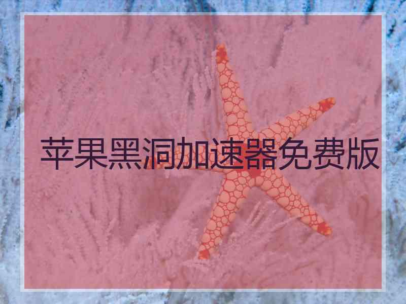 苹果黑洞加速器免费版