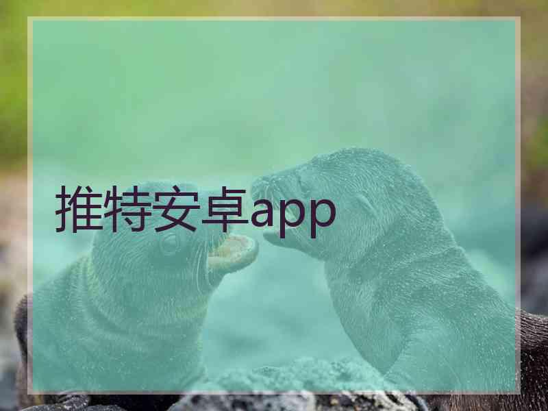 推特安卓app