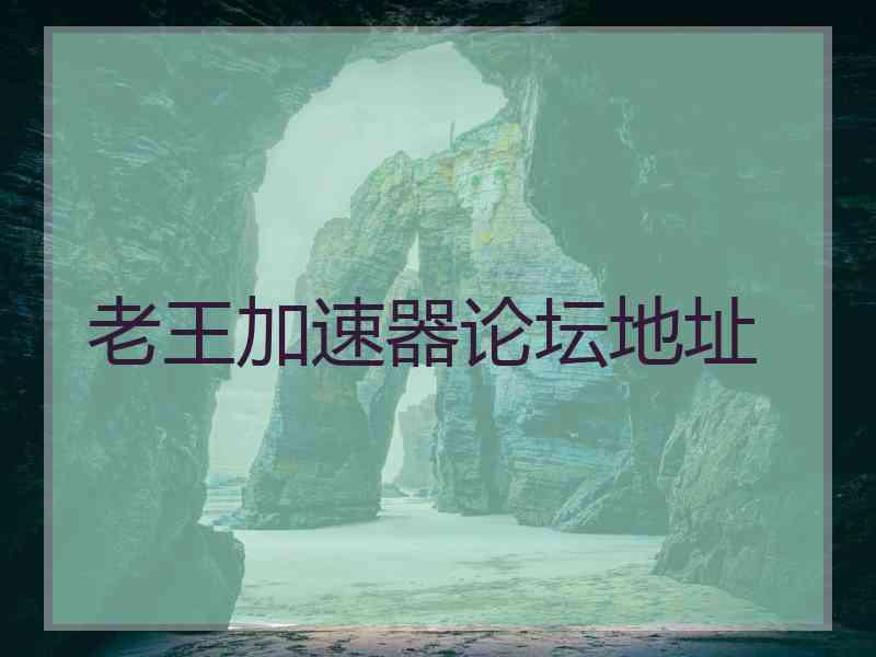 老王加速器论坛地址