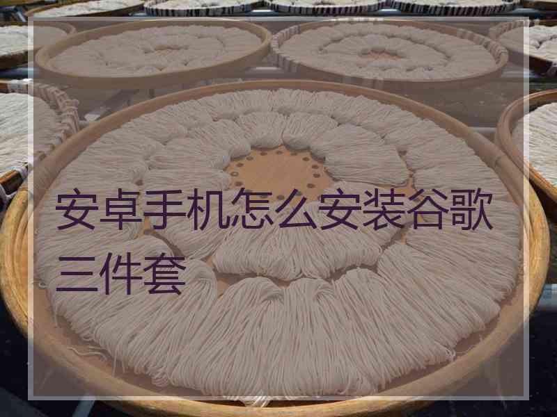 安卓手机怎么安装谷歌三件套