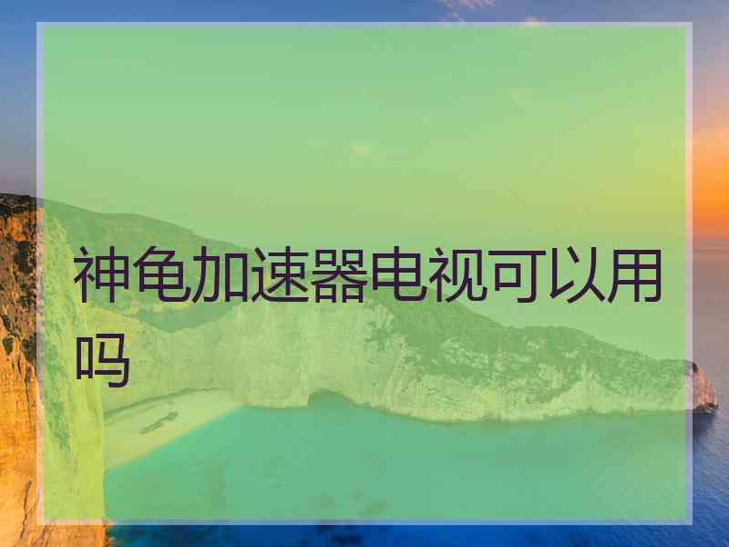 神龟加速器电视可以用吗