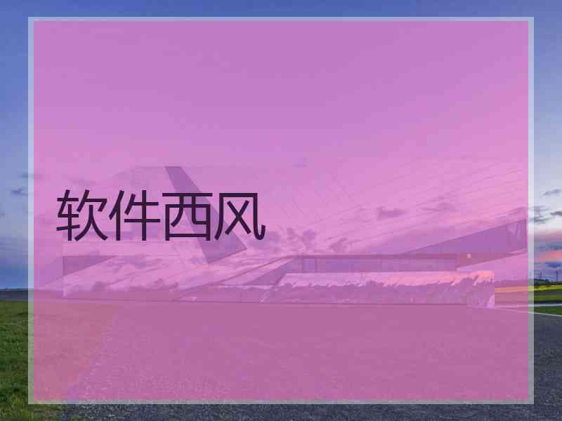 软件西风