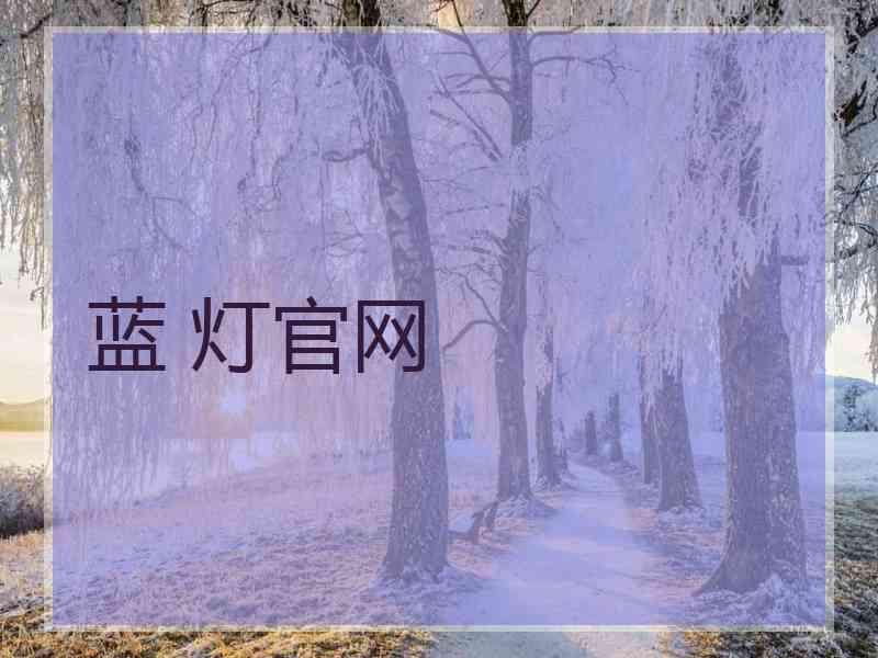 蓝 灯官网