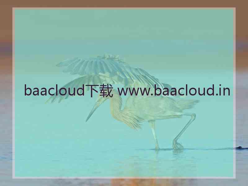 baacloud下载 www.baacloud.in