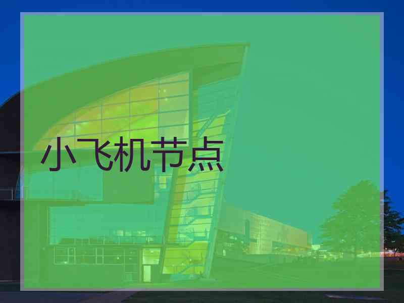 小飞机节点