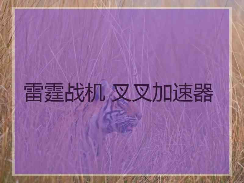 雷霆战机 叉叉加速器
