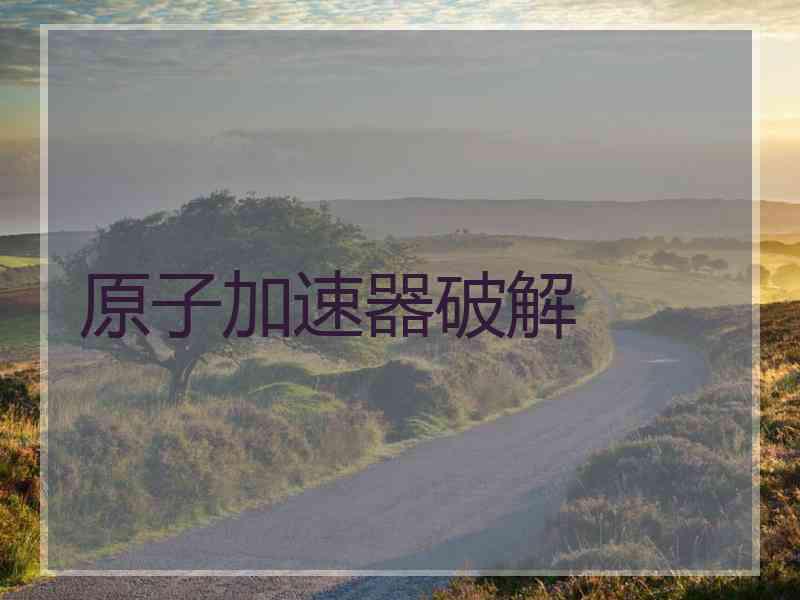 原子加速器破解