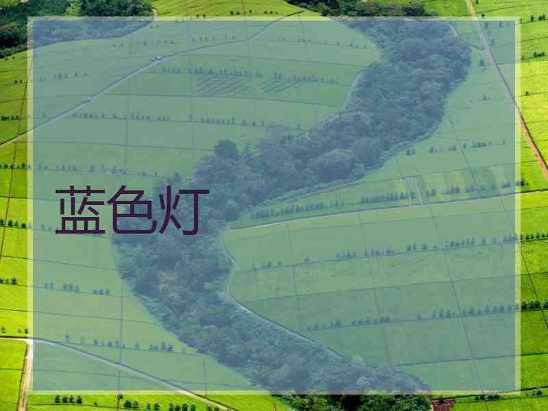 蓝色灯