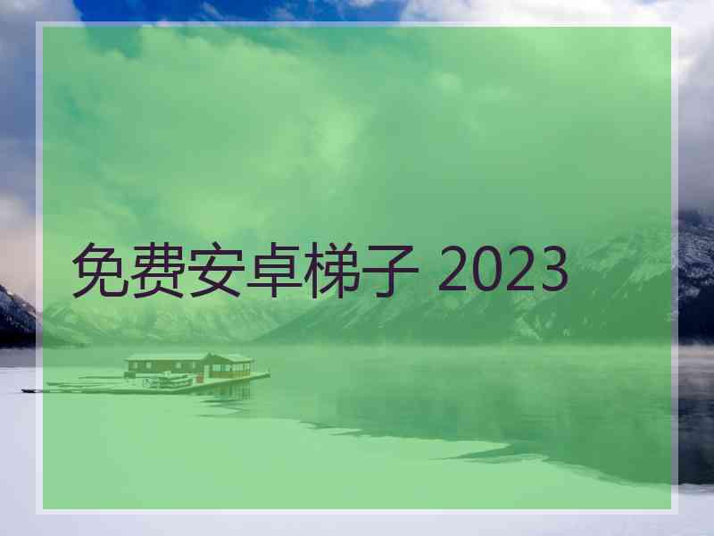 免费安卓梯子 2023