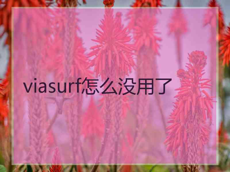 viasurf怎么没用了