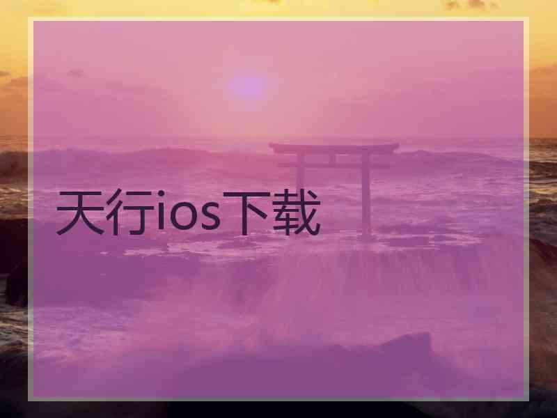 天行ios下载