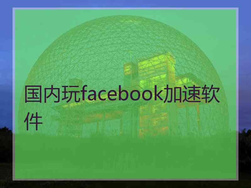 国内玩facebook加速软件