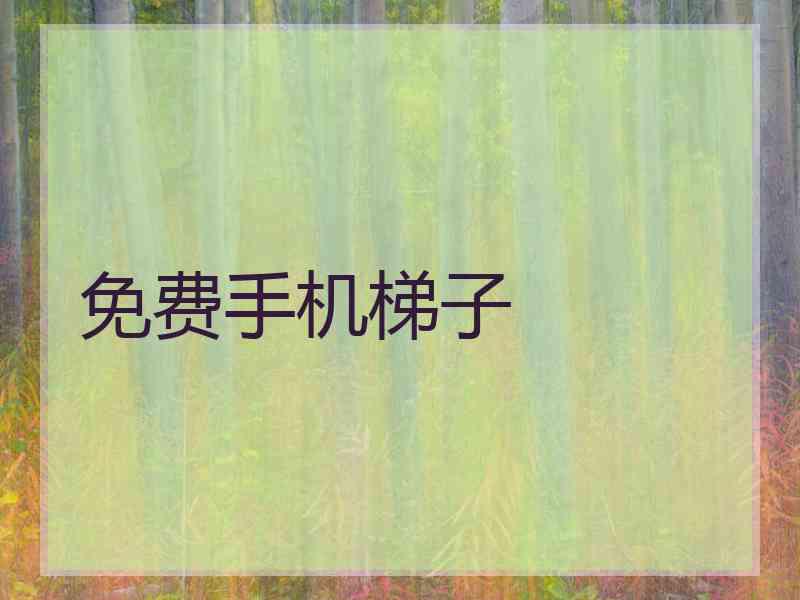 免费手机梯子