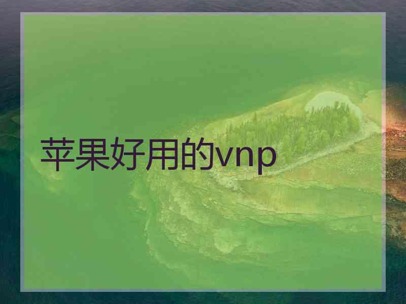苹果好用的vnp