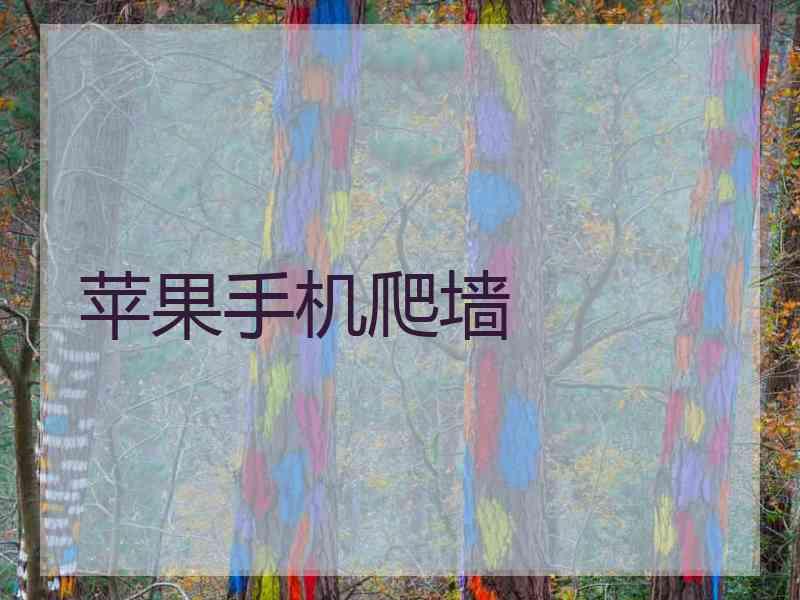 苹果手机爬墙