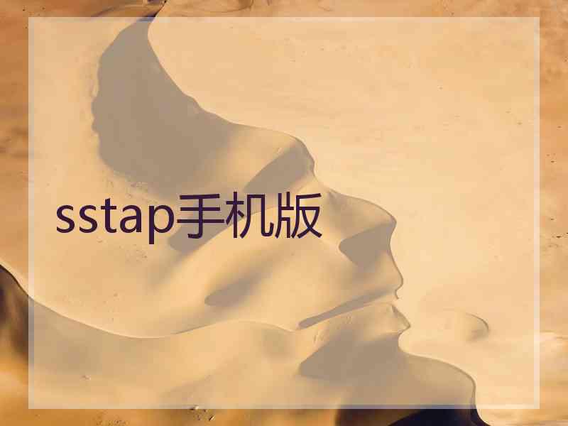 sstap手机版