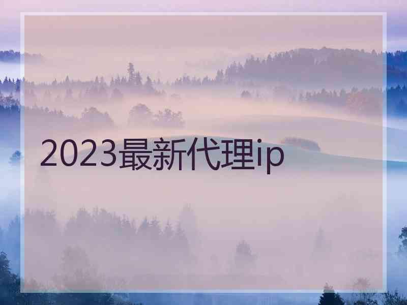 2023最新代理ip