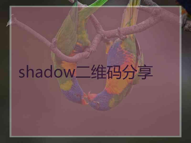 shadow二维码分享