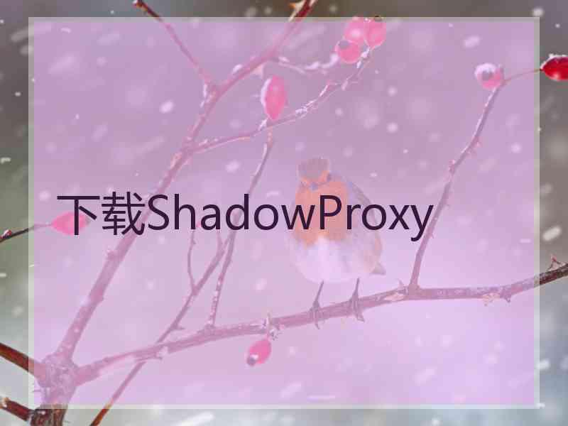 下载ShadowProxy